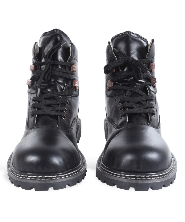 Mens Black Leather Haferl Shoes Traditional Lederhosen Shoes with Embroidery